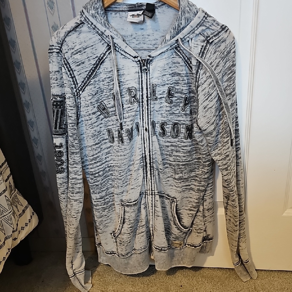 Women's Harley-Davidson Burn Out Zip Up Hoodie